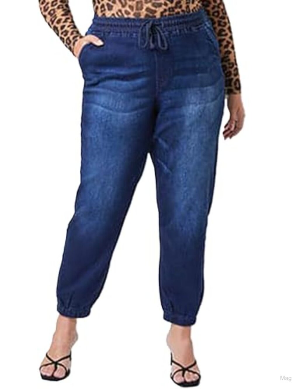 Women's Plus Skinny Jeans Stretch Denim Mid Rise